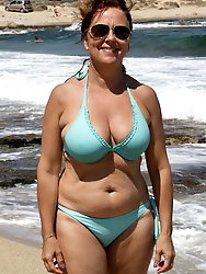 Juiciest older woman looks excited