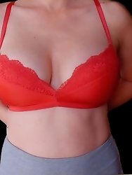 My spouse astonishes in the ebony sports top