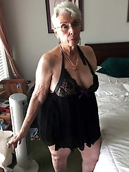 Outstanding grandmoms are touching themselves
